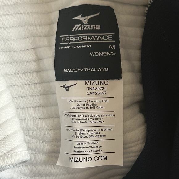 Mizuno Softball Pants Woman's Size Medium Elastic Bottom Navy Blue Athletic - Picture 4 of 15